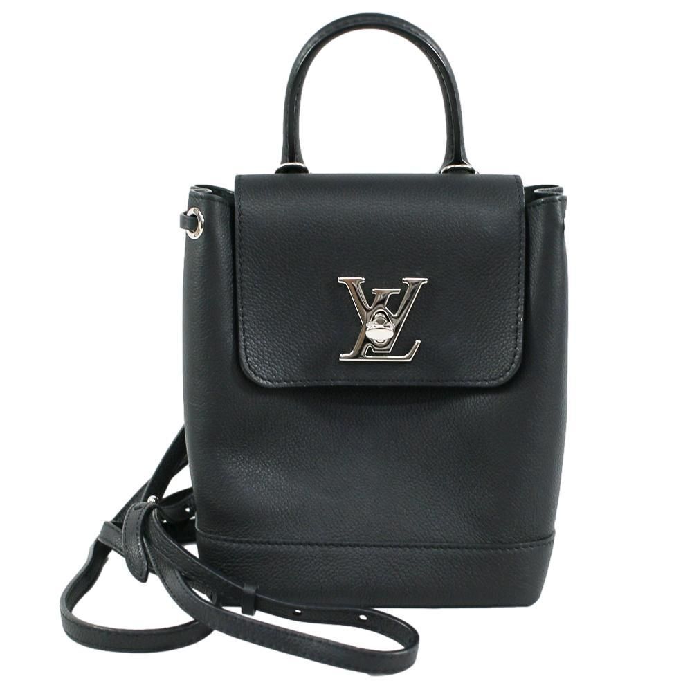 Louis Vuitton Lockme Backpack Mini Rucksack Leather Black Noir